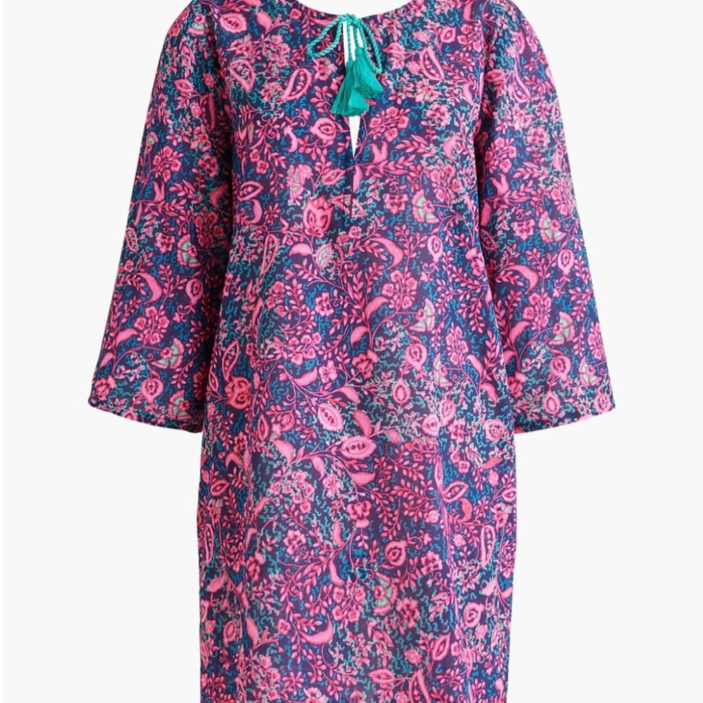 NWT J. Crew Floral Printed Beach Tunic Coverup
